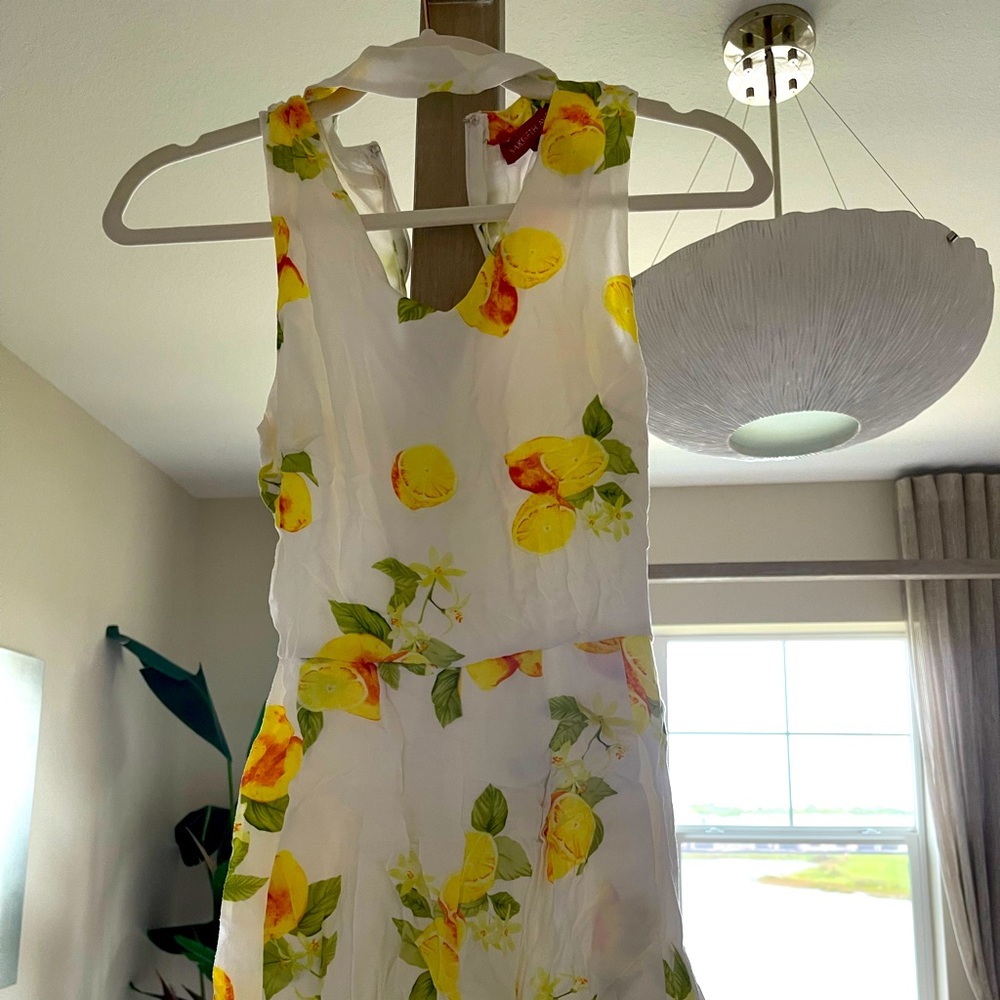 Saks Fifth Avenue Lemon 🍋 Printed Romper